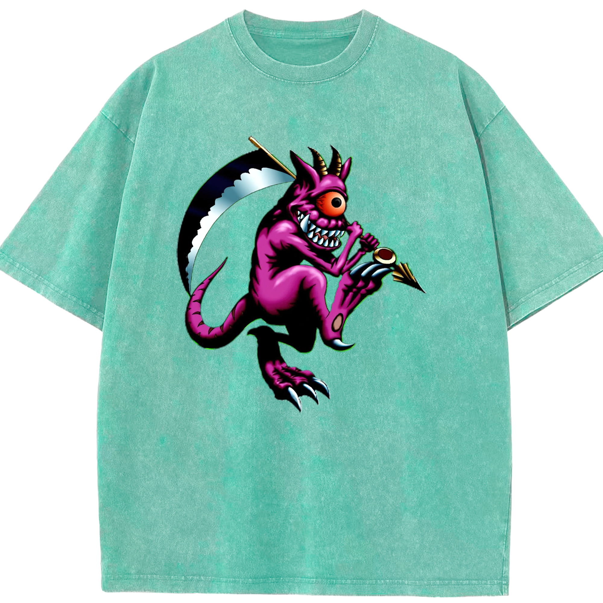 （画像用） 遊☆戯☆王 Yu-Gi-Oh! 綿100% ヴィンテージ風 半袖Tシャツ（フロントプリント）